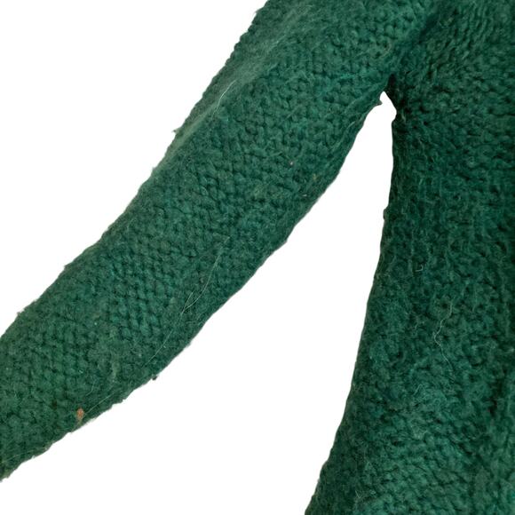 Mia Mai Green Open Knit Cable Knit Chunky Sweater Size Small Fall Academia - Picture 12 of 16